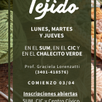 Taller de crochet (Historia de Instagram)
