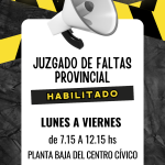 JUZGADO DE FALTAS PROVINCIAL.