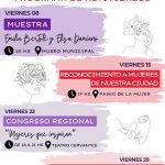 Cronograma de actividades Mes de la Mujer