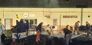 Continúan los trabajos de bacheo en distintos sectores de la ciudad